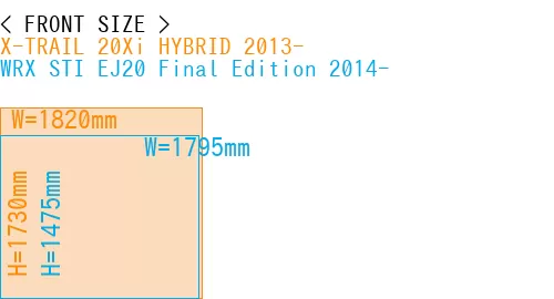 #X-TRAIL 20Xi HYBRID 2013- + WRX STI EJ20 Final Edition 2014-